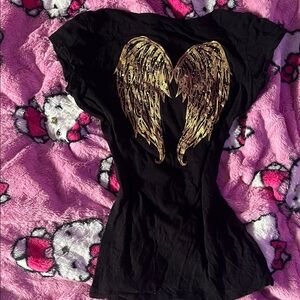 Vintage guess rhinestone shirt!